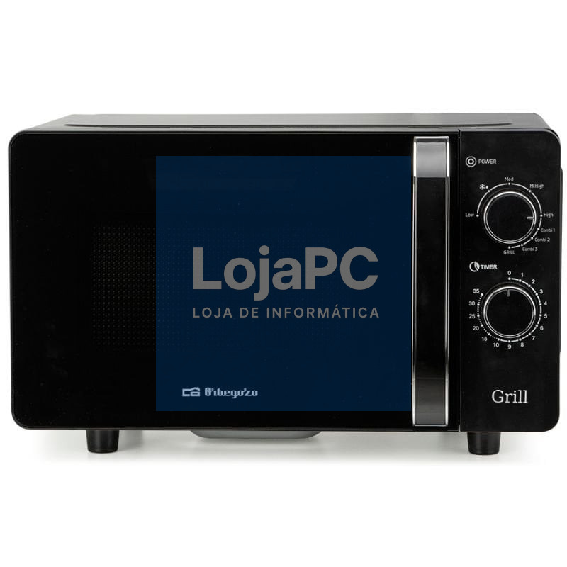 Microondas Orbegozo MIG 2071 CE/ 700W/ Capacidade 20L/ Función Grill/ Preto