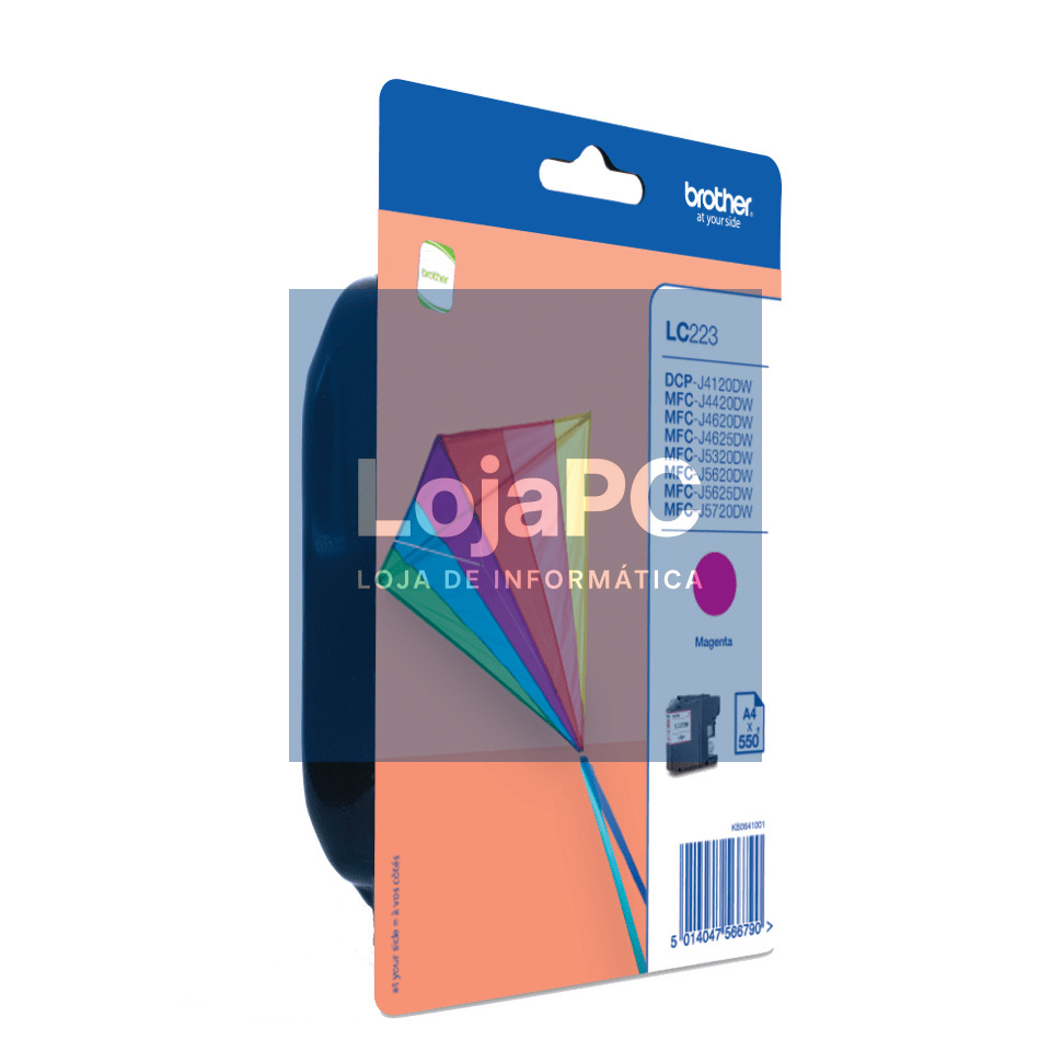 Tinteiro BROTHER LC223MBP Magenta - MFC-J4420DW/4625DW