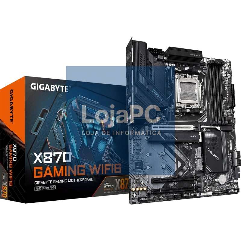 Placa-mãe Gigabyte X870 GAMING WIFI6 Socket AM5/ DDR5/ PCIe 5.0
