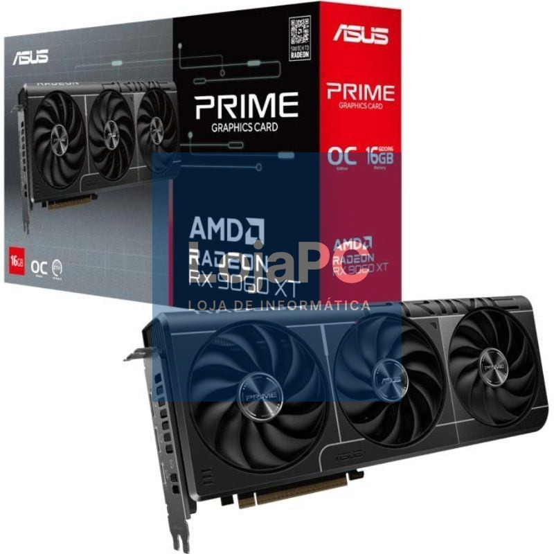 Placa gráfica Asus Prime Radeon RX 9060 XT OC/ 16GB GDDR6