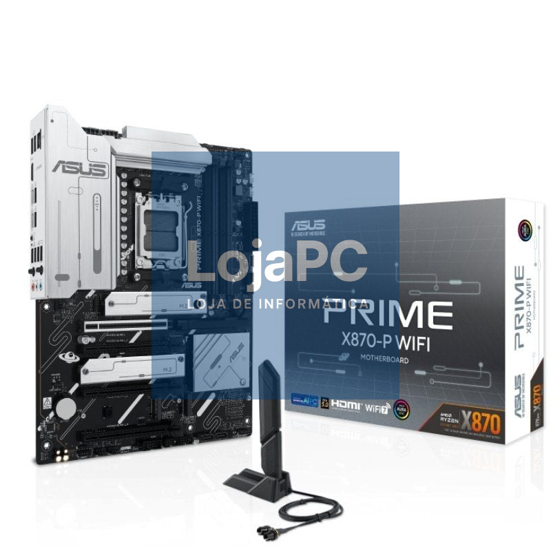 Placa-mãe Asus Prime X870-P WIFI/ Socket AM5/ DDR5/ PCIe 5.0