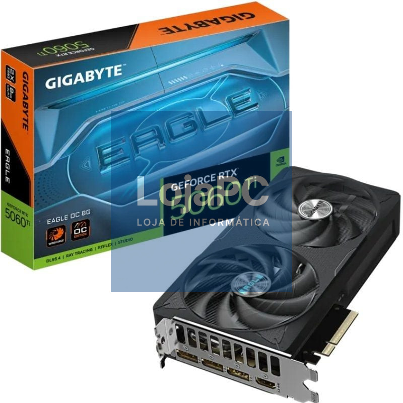 Placa gráfica Gigabyte GeForce RTX 5060 Ti Eagle OC/ 8GB GDDR7