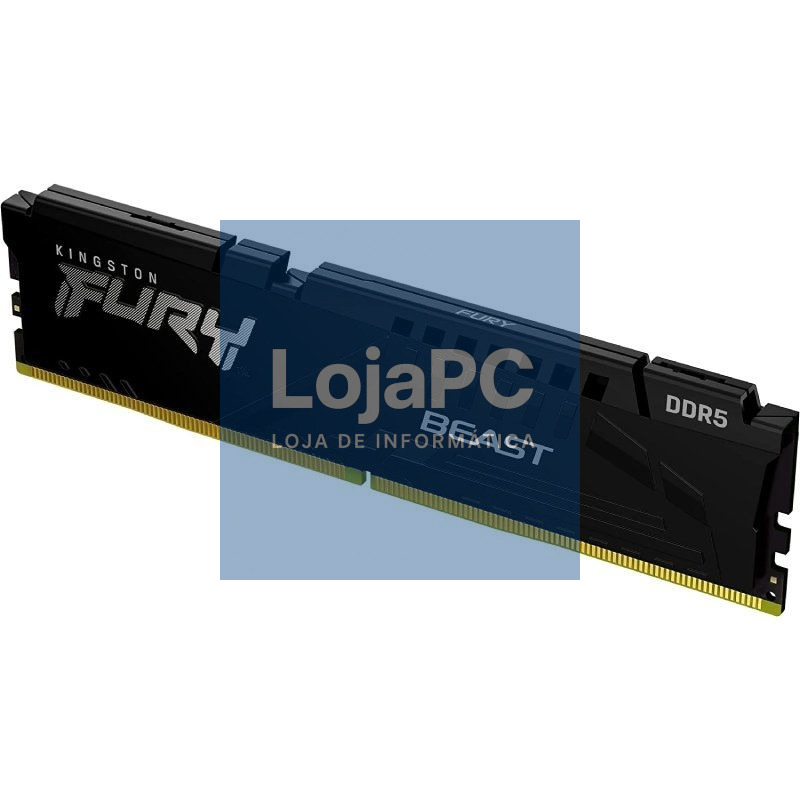 Memória RAM Kingston FURY Beast 32GB/ DDR5/ 5200 MHz/ 1.25V/ CL40/ DIMM