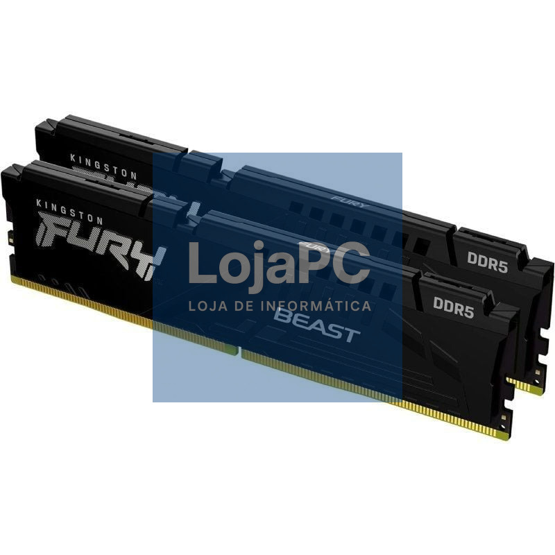 Memória RAM Kingston FURY Beast 2 x 16GB/ DDR5/ 5600MHz/ 1.25V/ CL36/ DIMM