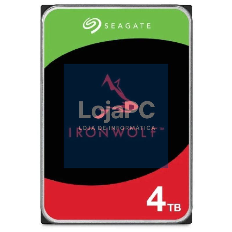 Disco rígido Seagate IronWolf NAS ST4000VN006 4TB/ 3.5'/ SATA III/ 256MB