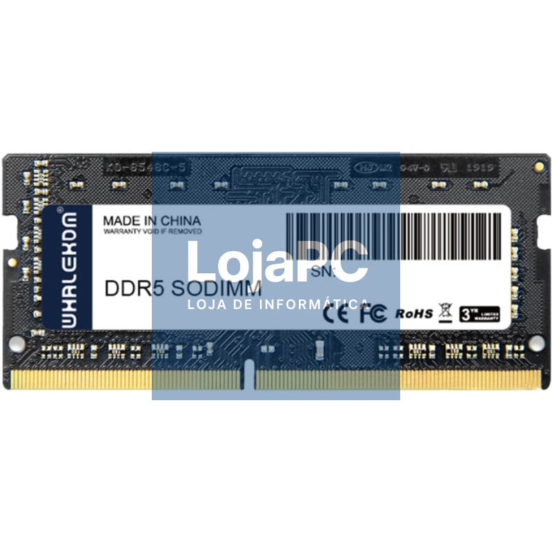 Memória RAM Whalekom WKL16-5600 16GB/ DDR5/ 5600MHz/ 1.1V/ SODIMM
