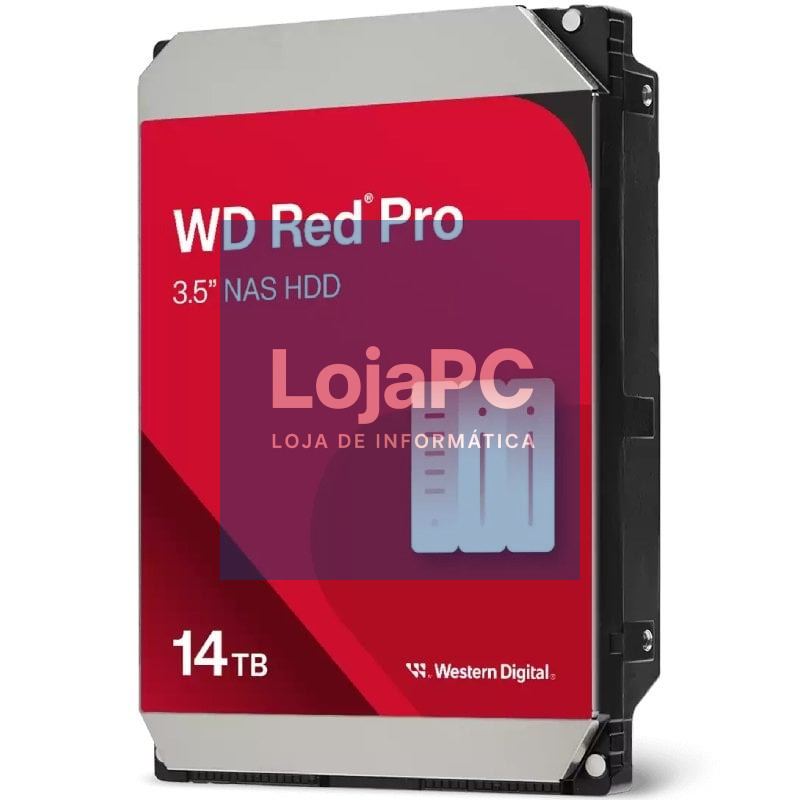 Disco rígido Western Digital WD Red Pro NAS 14TB/ 3.5'/ SATA III/ 512MB