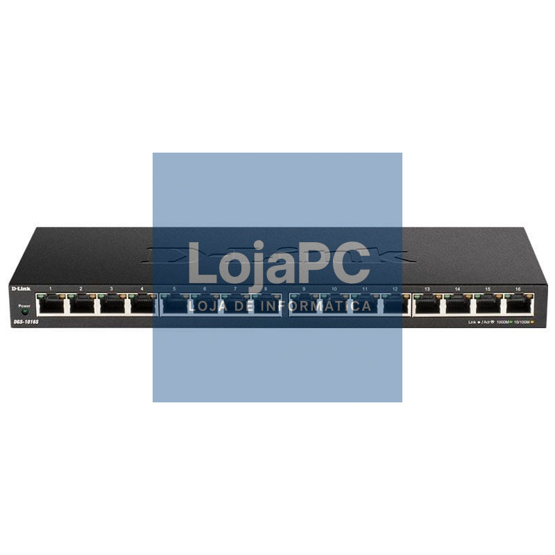 Switch D-Link DGS-1016S 16 Portas/ RJ-45 10/100/1000