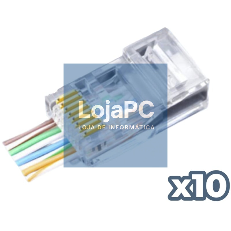 Conector RJ45 Phasak PHK 2240 Cat.6 UTP/ 10 uds