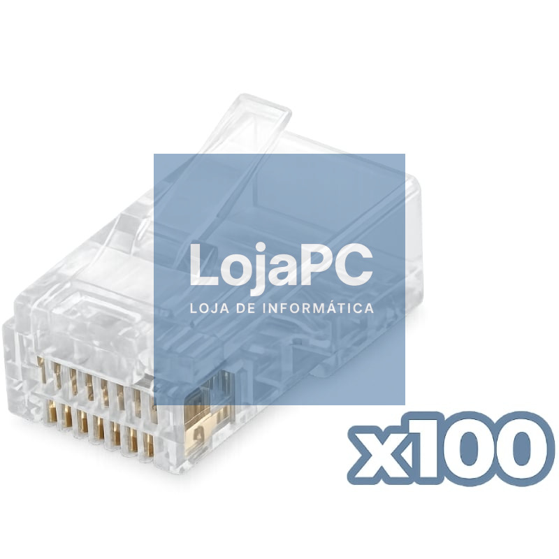 Conector RJ45 Phasak PHK 2240 Cat.6 UTP/ 100 uds
