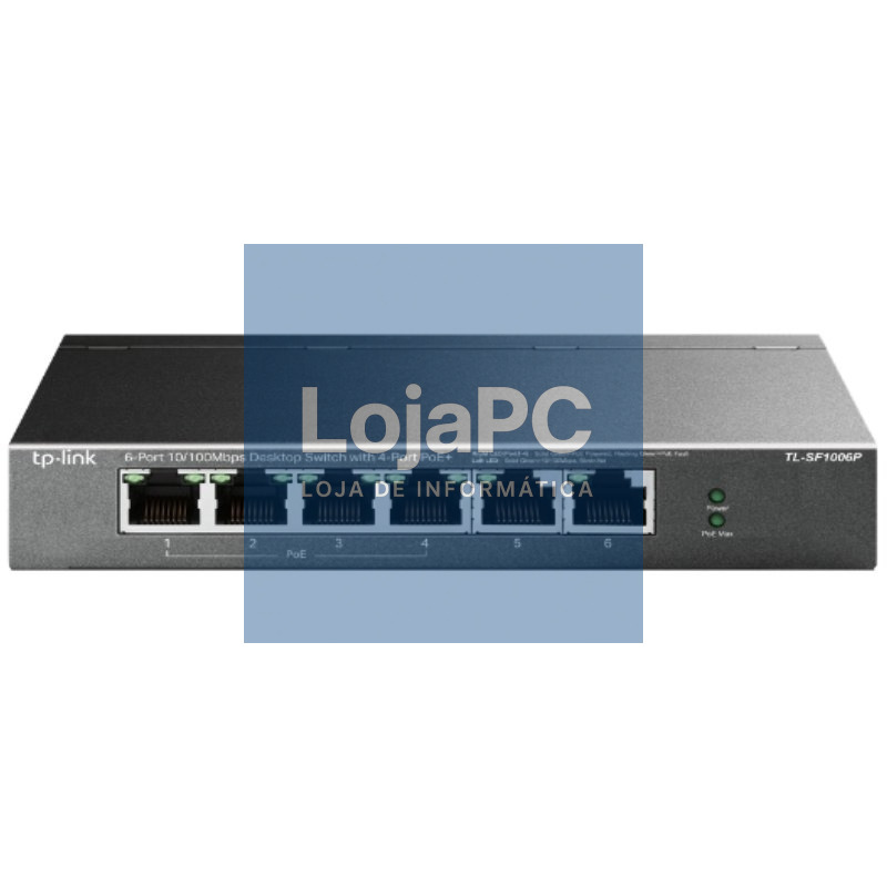 Switch TP-Link TL-SF1006P 6 Portas/ RJ-45 10/100 PoE