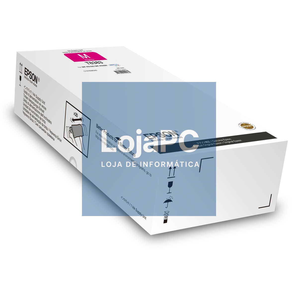 Tinteiro EPSON Unidade de abastecimento de tinta T838 Magenta XL - WorkForce Pro WF-5190/5690