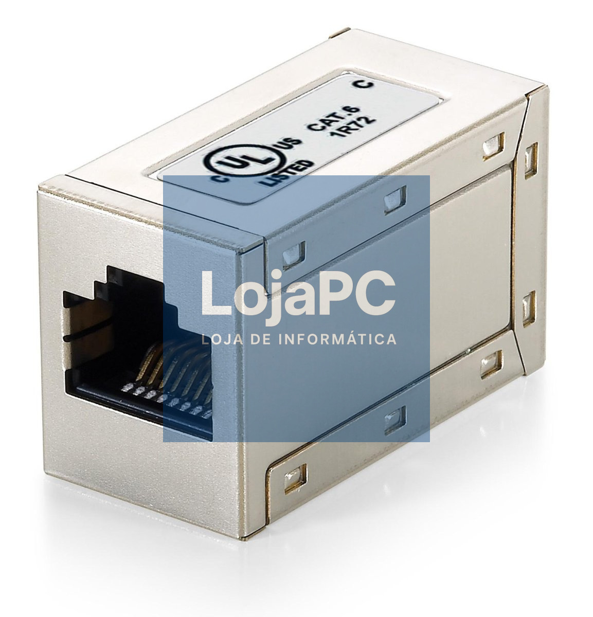 Equip Conector com 2 x RJ45 F/F Cat.6 - permite unir 2 cabos de rede