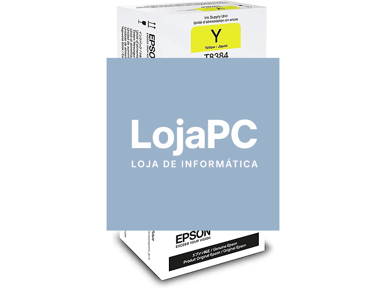 Tinteiro EPSON Unidade de abastecimento de tinta T838 Amarelo XL - WorkForce Pro WF-5190/5690