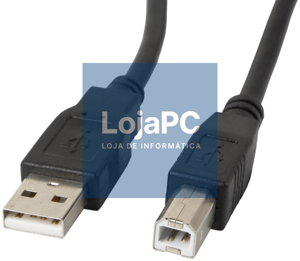 Lanberg CA-USBA-10CC-0010-BK cabo USB USB 2.0 1 m USB B Preto