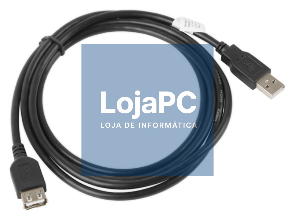 Lanberg CA-USBE-10CC-0018-BK cabo USB USB 2.0 1,8 m USB A 0,48 Gbit/s Preto