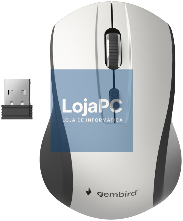 Gembird MUSW-4B-02-BS rato Escritório Ambidextro RF sem fios Óptico 1600 DPI