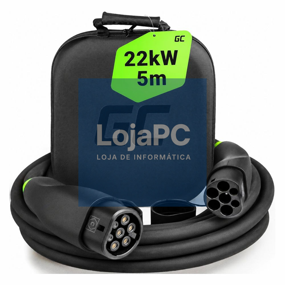 Cabo Carregamento P/ Automóveis EV Tipo2/Tipo2 22kW 5m