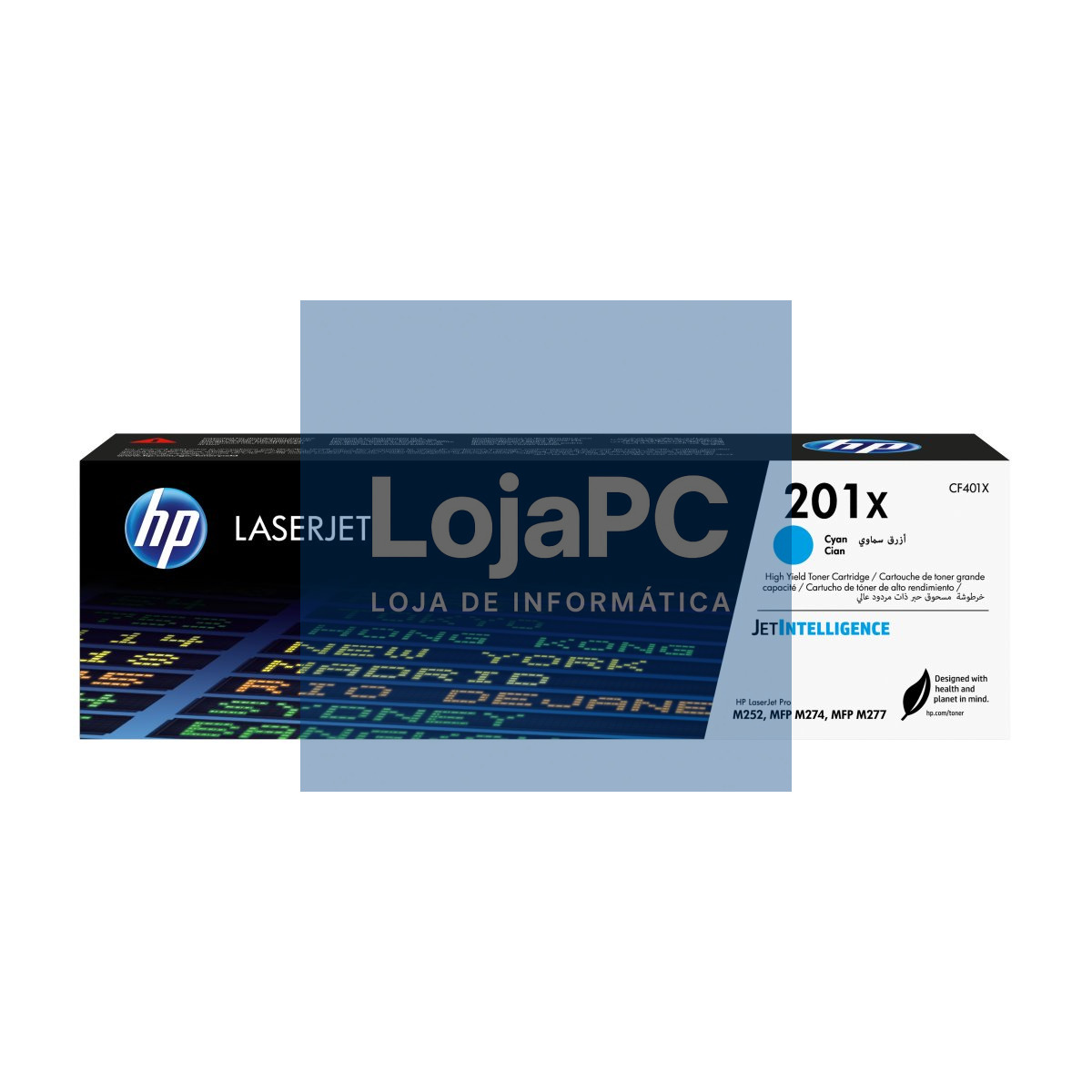 HP 201X original Toner cartridge CF401X cyan 2.300 pages high capacity