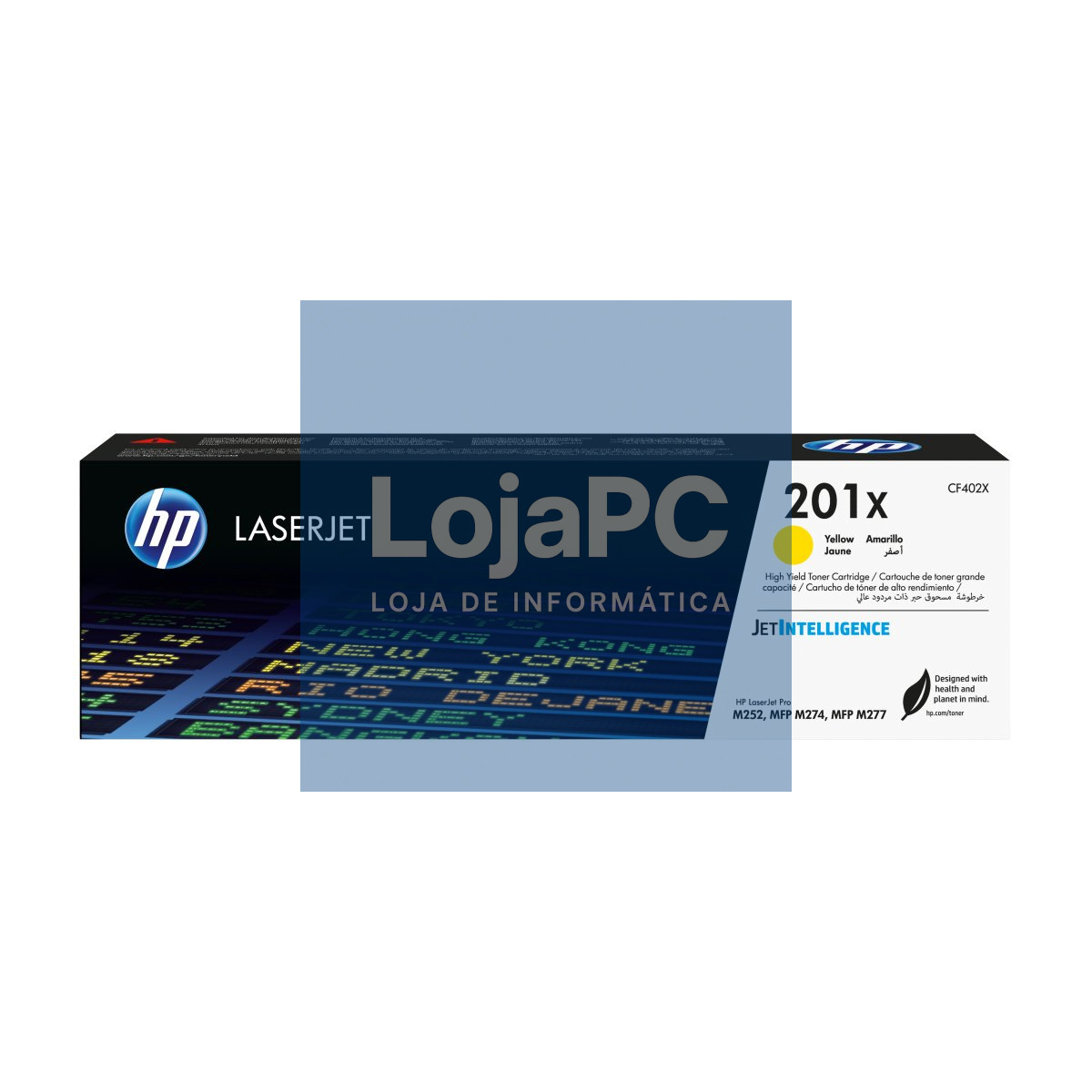 HP 201X original Toner cartridge CF402X yellow 2.300 pages high capacity