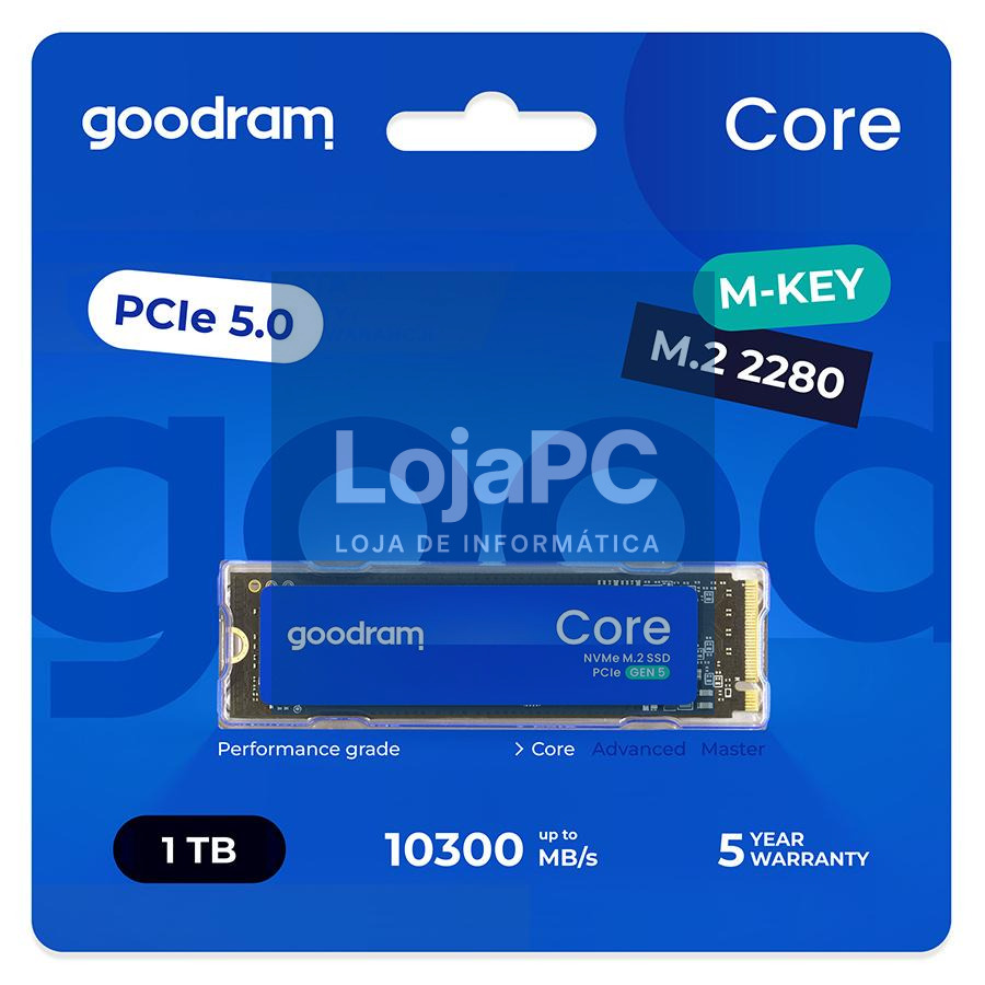 Goodram SSD GOODRAM CORE 1000GB PCIe 5x4 M.2 2280 RETAIL