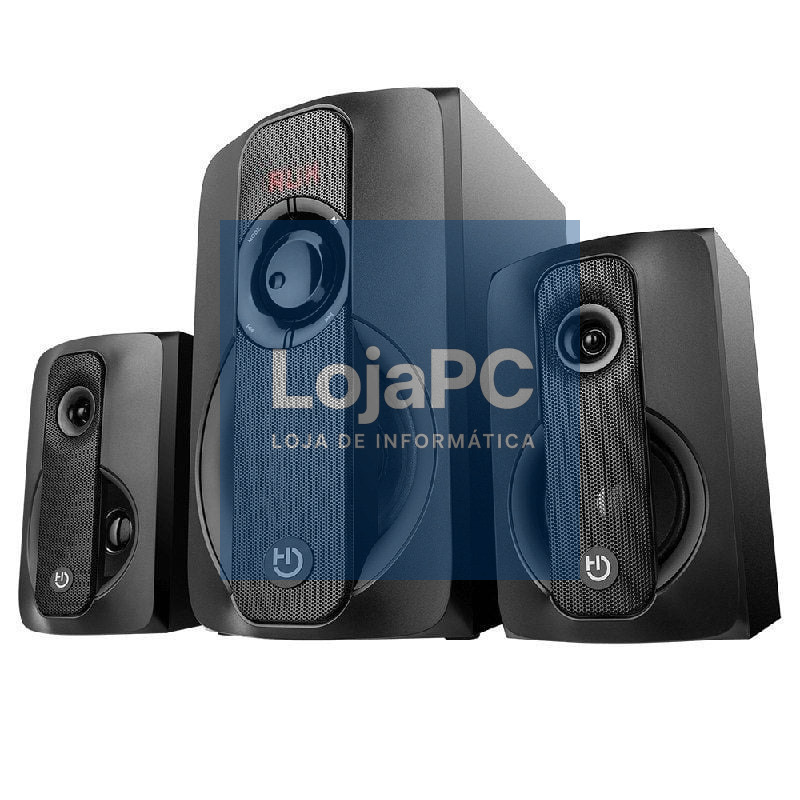 Colunas com Bluetooth Hiditec H400 Dark Edition/ 80W/ 2.1