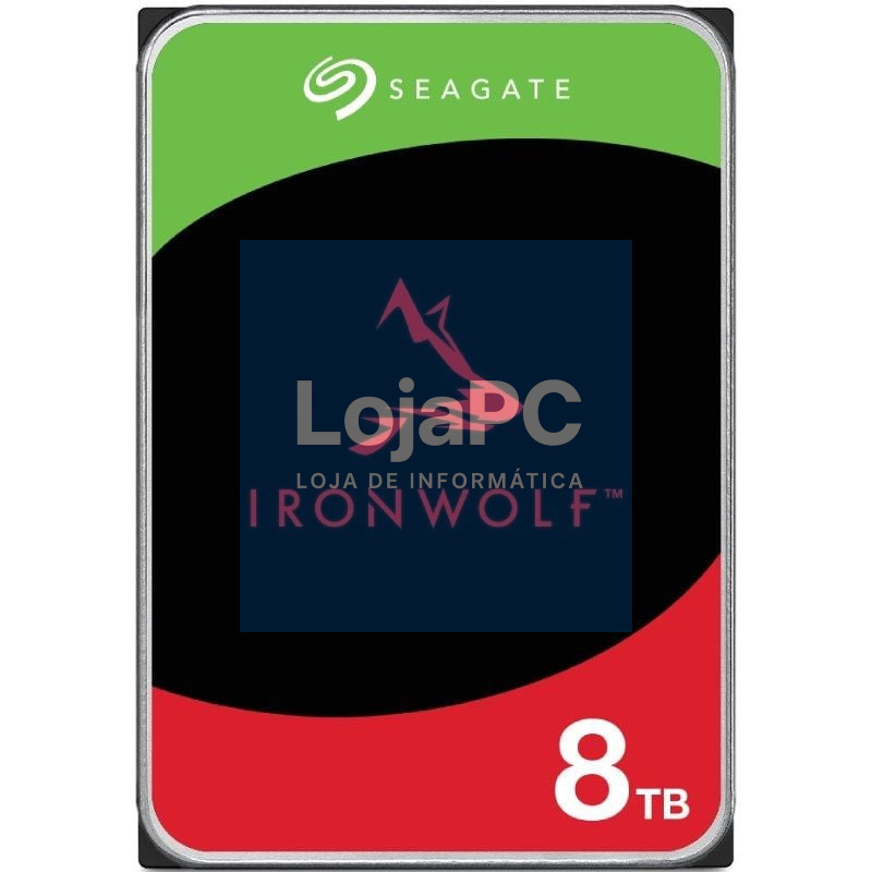 Disco rígido Seagate IronWolf NAS ST8000VN002 8TB/ 3.5'/ SATA III/ 256MB