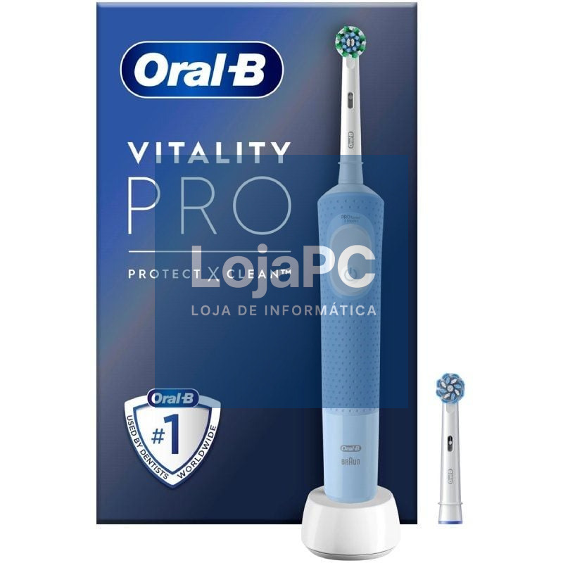 Escova Dental Oral-B Vitality Pro/ inclui 1 Recambio/ Azul