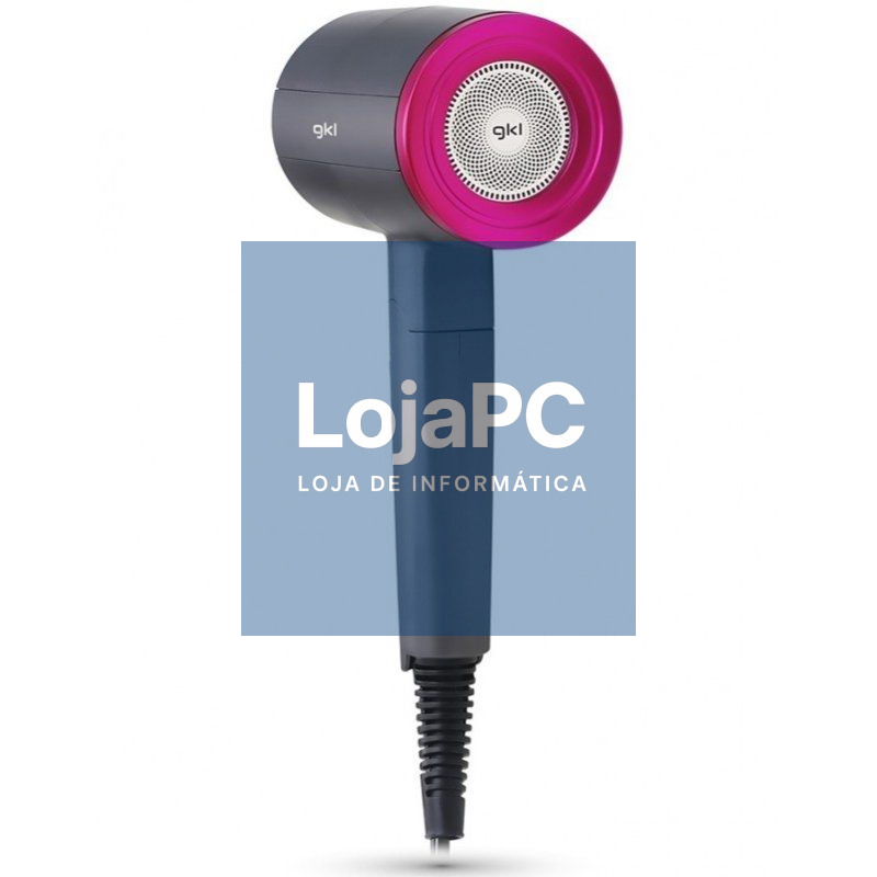 Secador GKL TOPAZ S2100/ 2200W/ Iónico/ Rosa y Cinzento