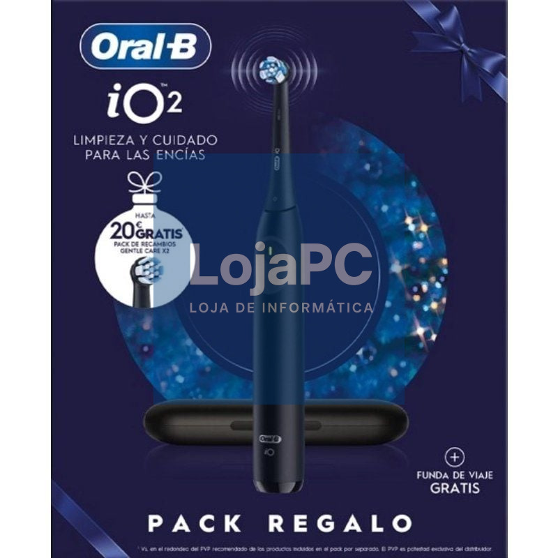 Escova Dental Braun Oral-B iO 2/ inclui 2 Recambios/ Preto