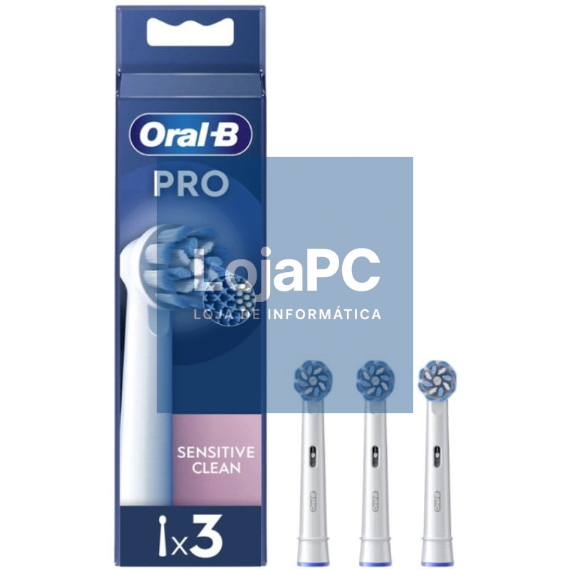 Cabezal de Recambio Braun para escova Braun Oral-B Sensitive Clean/ Pack 3 uds