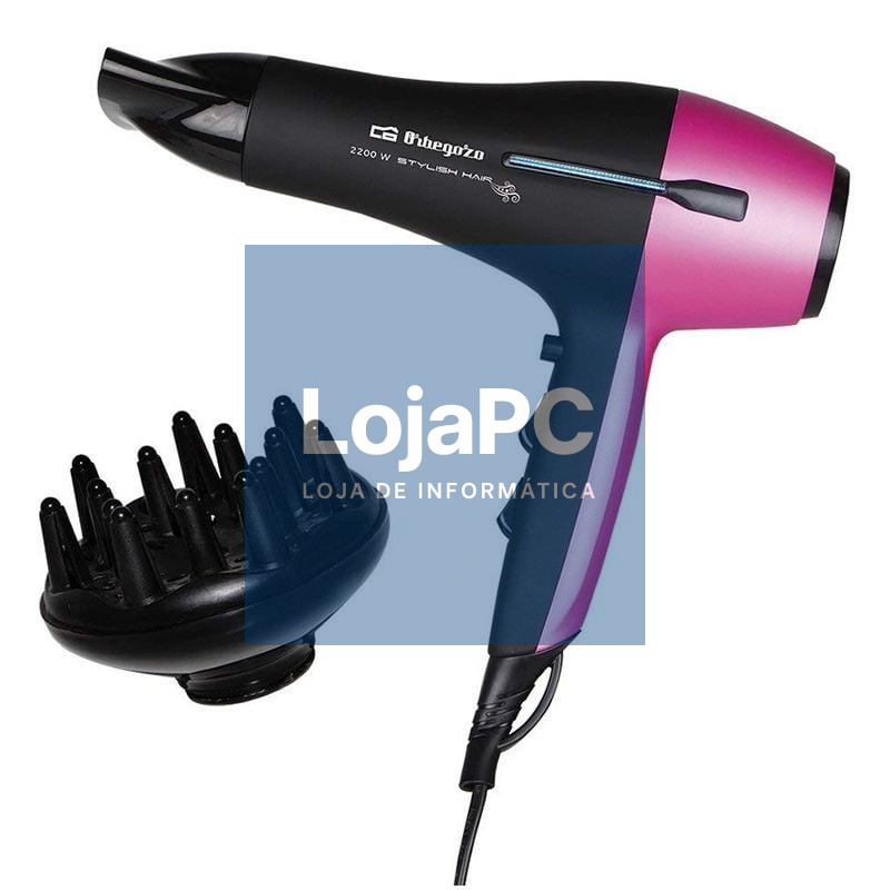 Secador Orbegozo SE 2320/ 2200W/ Preto y Lila