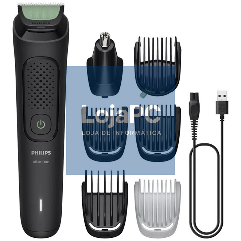 Recortadora Philips All in One 3000 Series MG3935/15/ com Bateria/ 6 Acessórios