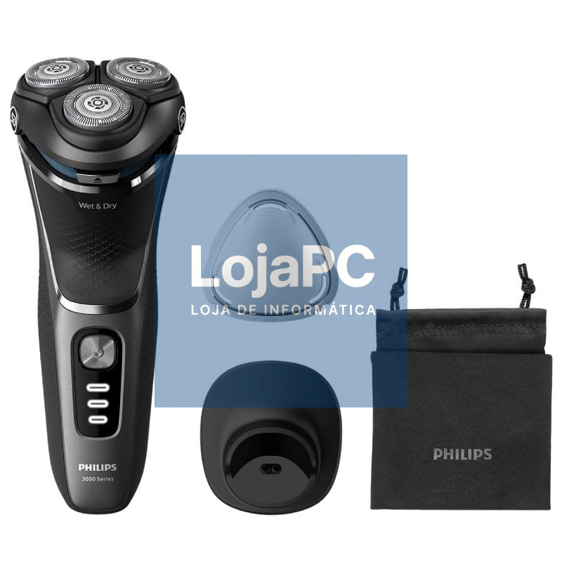 Afeitadora Philips Shaver Series 3000 S3343/13/ com Bateria/ 4 Acessórios