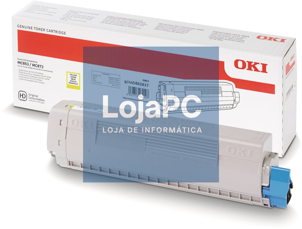 OKI MC853/873 yellow toner 7.3K