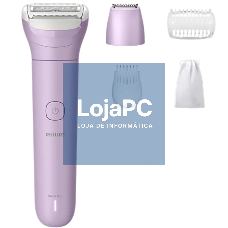 Cortapelos Philips Lady Shaver 6000 BRL138/00/ com Bateria/ 4 Acessórios