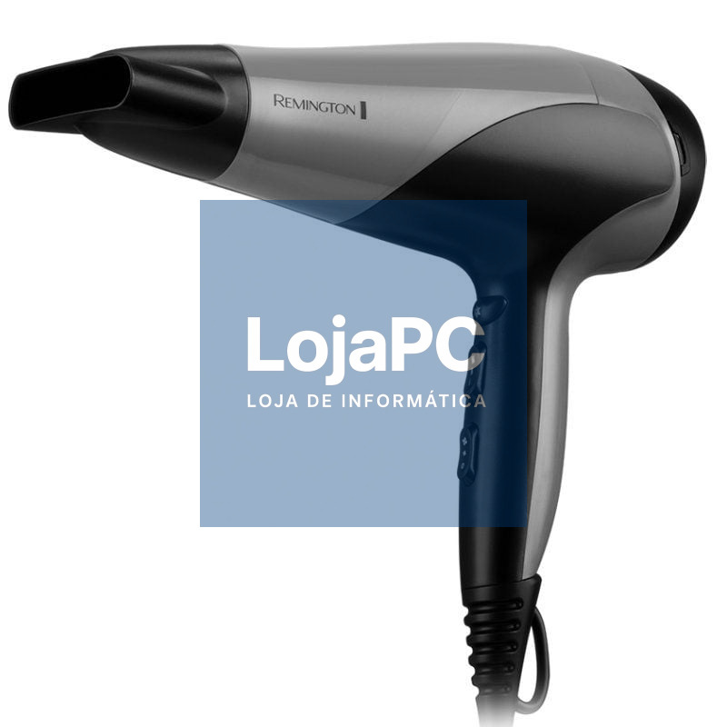Secador Remington Ionic Dry 2200/ 2200W/ Iónico/ Preto y Cinzento