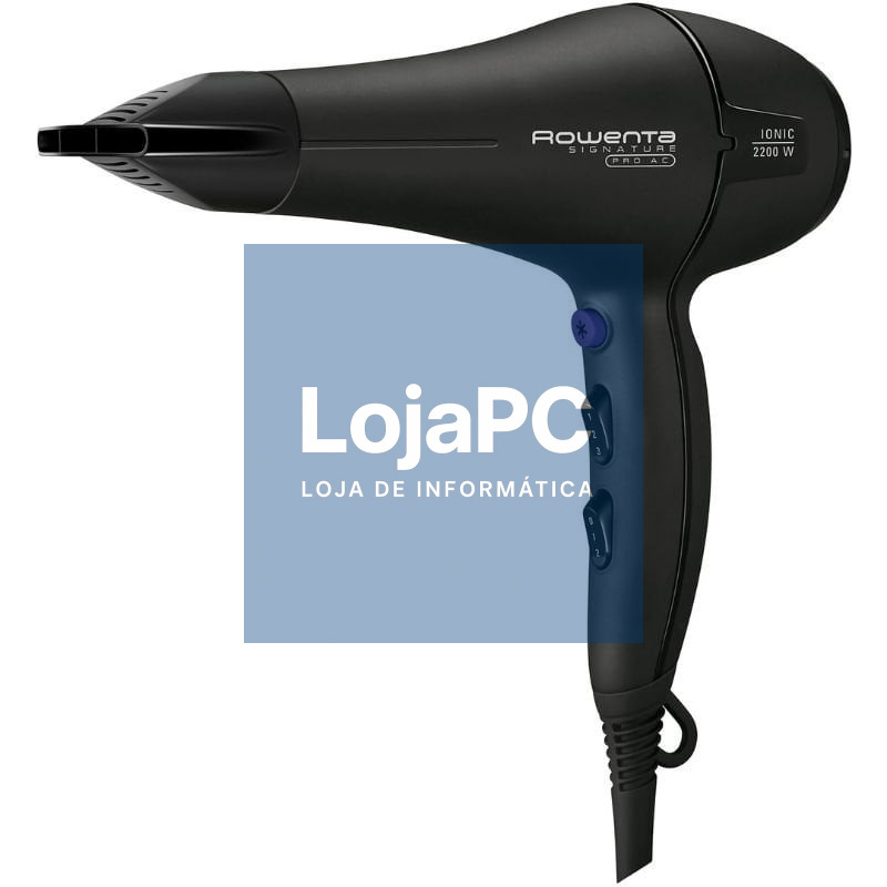 Secador Rowenta Signature Pro AC CV7840/ 2200W/ Iónico/ Preto