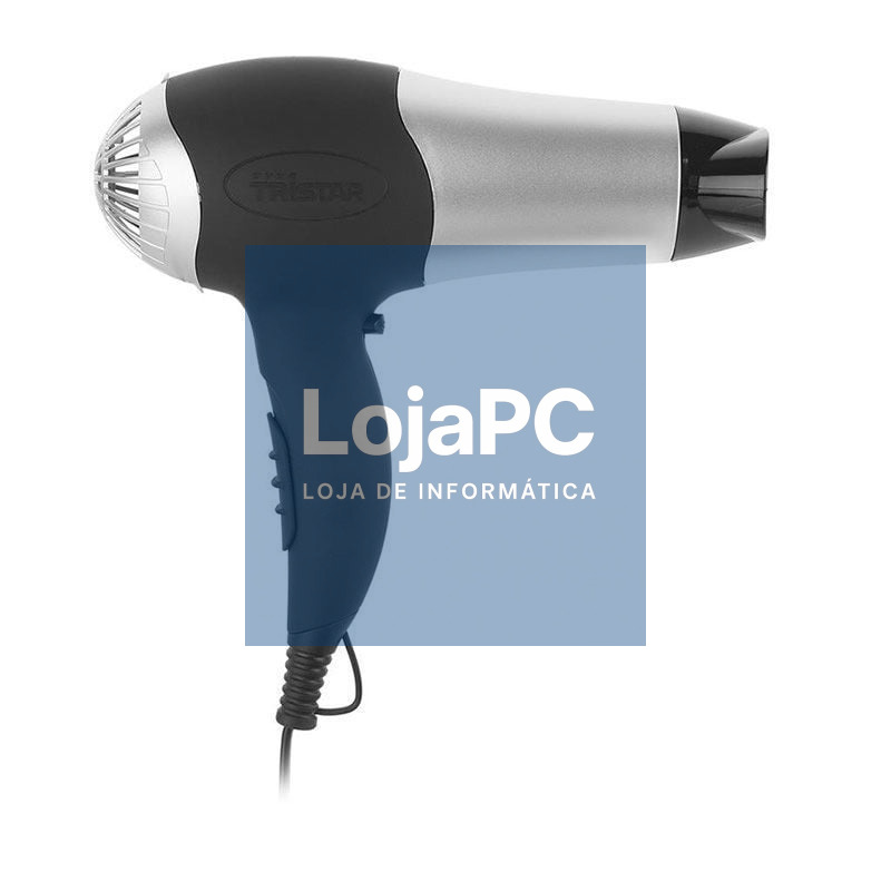 Secador Tristar HD-2322/ 2000W/ Preto y Prateado
