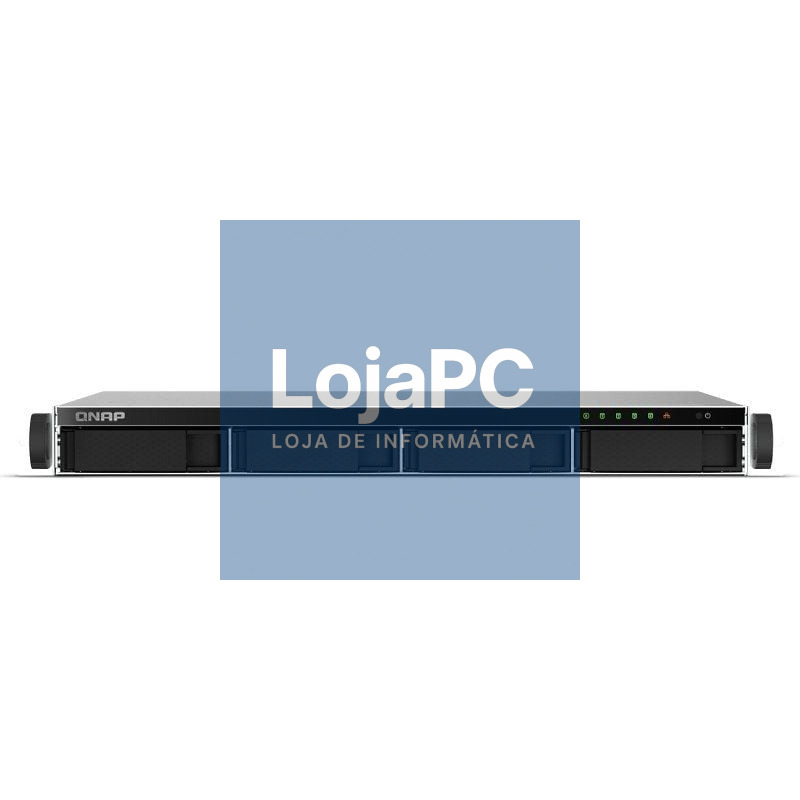 NAS QNAP TS-464U-RP-8G/ 4 Baías 3.5'- 2.5'/ 8GB DDR4/ Formato Rack