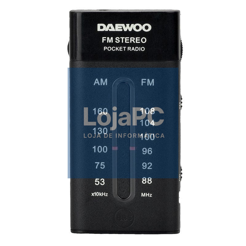 Radio Portátil Daewoo DW1109/ a Pilhas/ Preta