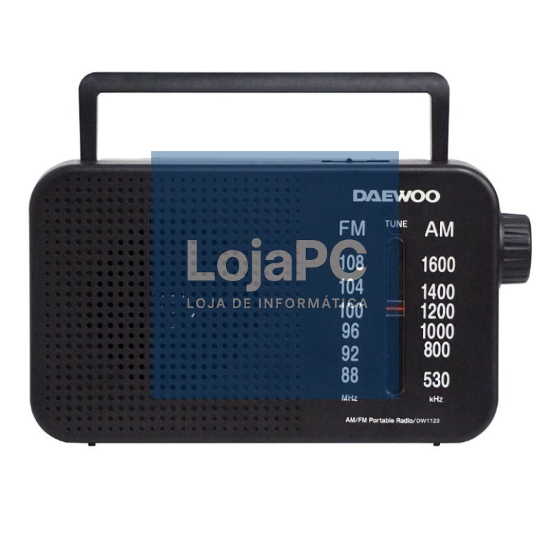 Radio Portátil Daewoo DW1123/ Preta