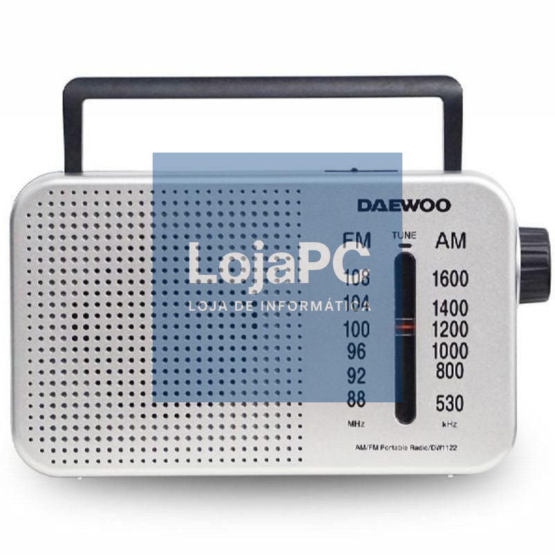 Radio Portátil Daewoo DW1122/ Prateado
