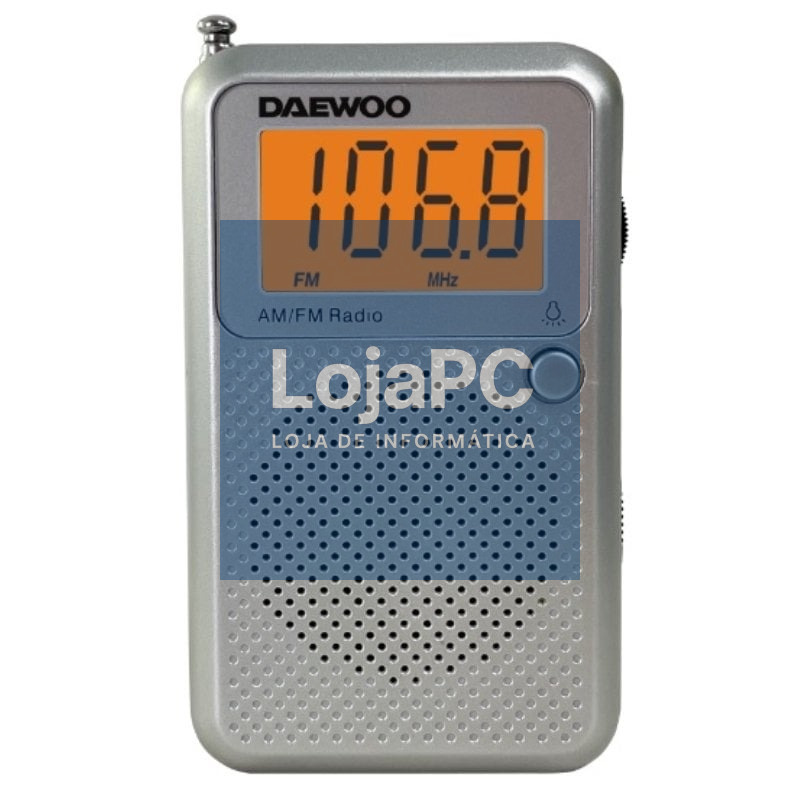 Radio Portátil Daewoo DW1115/ a Pilhas/ Cinzento