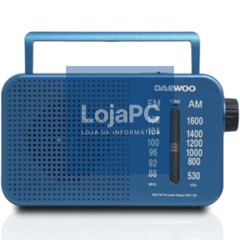 Radio Portátil Daewoo DW1120/ com fio/ a Pilhas/ Azul