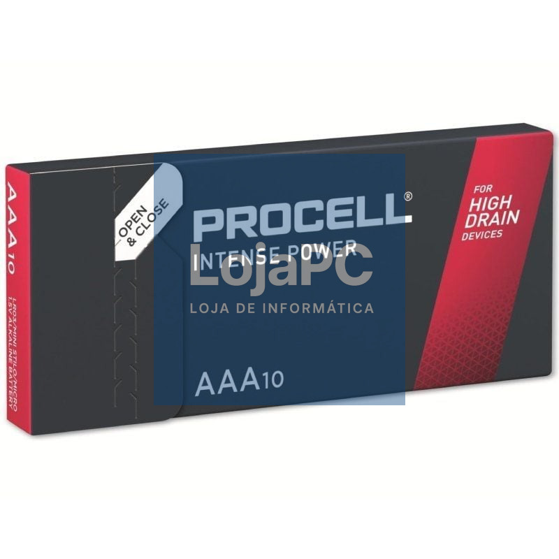 Pack de 10 Pilhas AAA L03 Duracell PROCELL DURINTLR3C10/ 1.5V/ Alcalinas