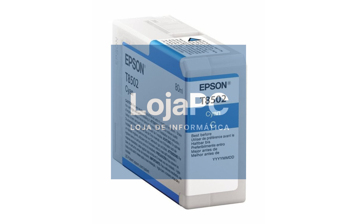 Tinteiro EPSON T8502 Ciano - SureColor SC-P800