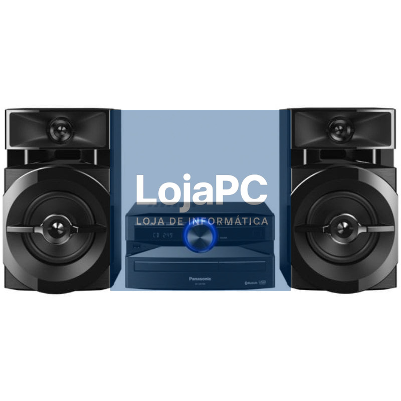 Microcadena com bluetooth Panasonic SC-UX100E-K/ 300W/ Preto