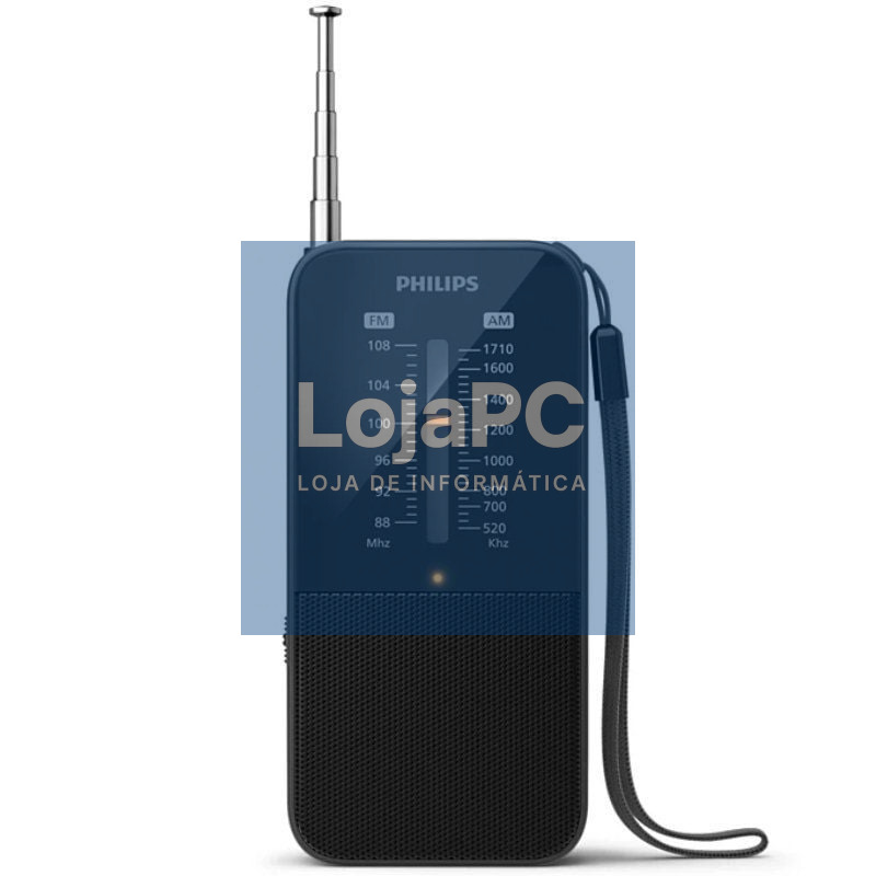 Radio Portátil Philips TAR1509/ a Pilhas/ Preta