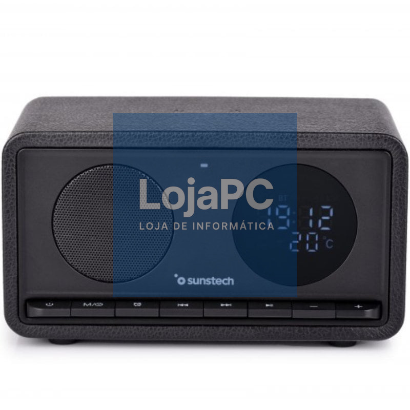 Radio Portátil Sunstech RPBT460/ com Bateria/ Preta